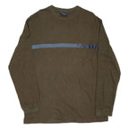 NAUTICA Mens T-Shirt Green Long Sleeve M