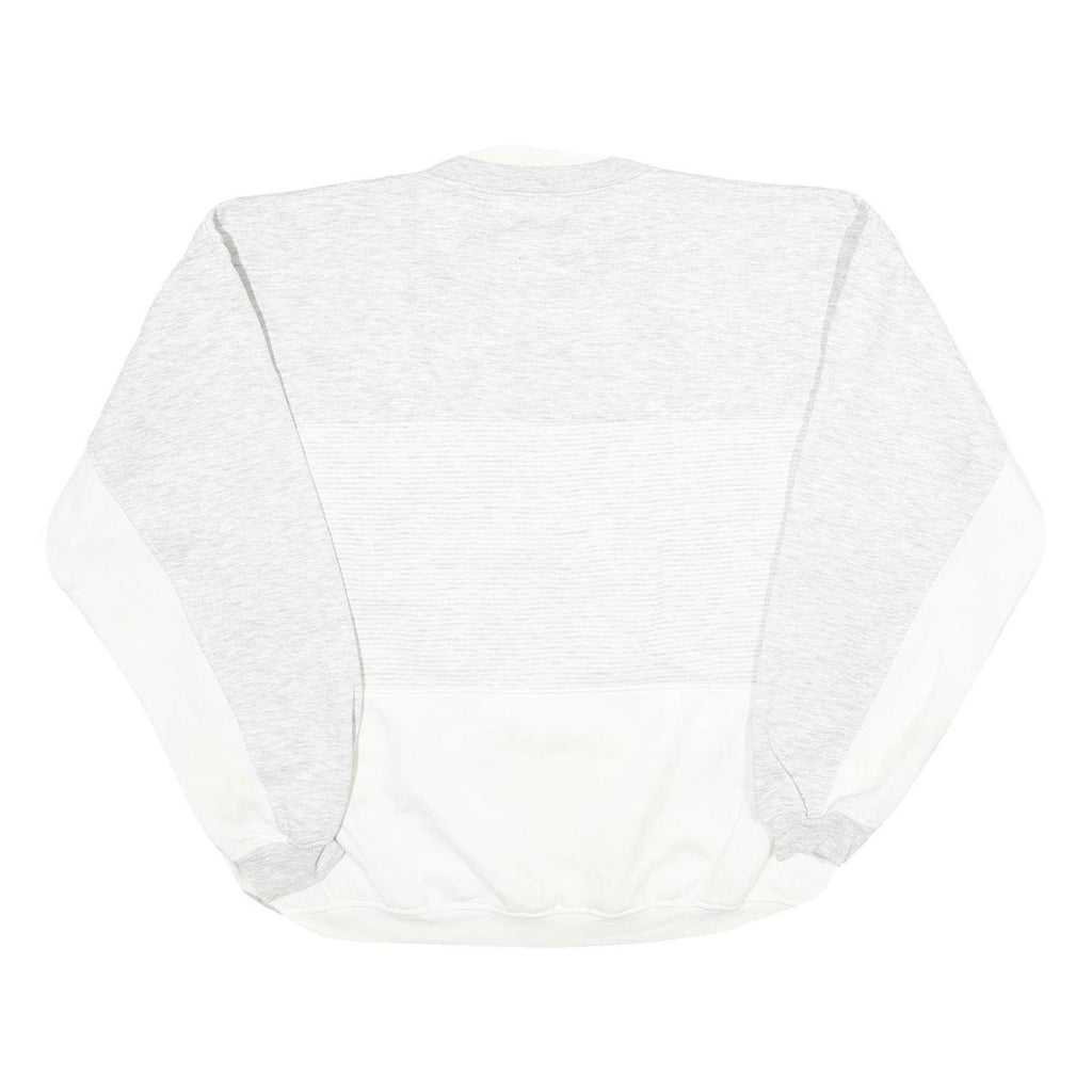 GEAR FOR SPORT Mens Grey & White Pebble Beach Crew Neck L Cotton Blend