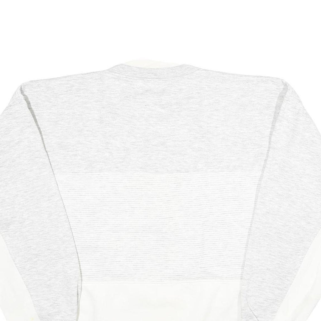 GEAR FOR SPORT Mens Grey & White Pebble Beach Crew Neck L Cotton Blend