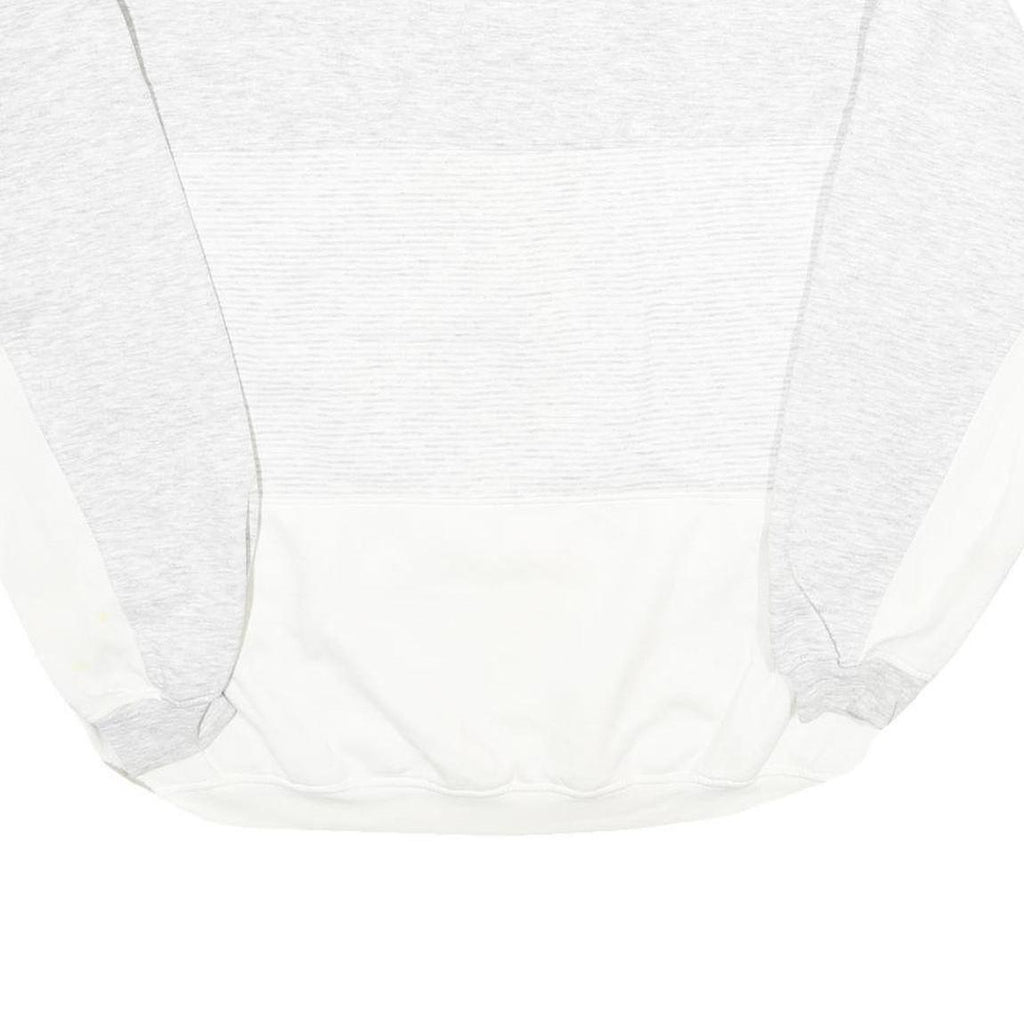 GEAR FOR SPORT Mens Grey & White Pebble Beach Crew Neck L Cotton Blend