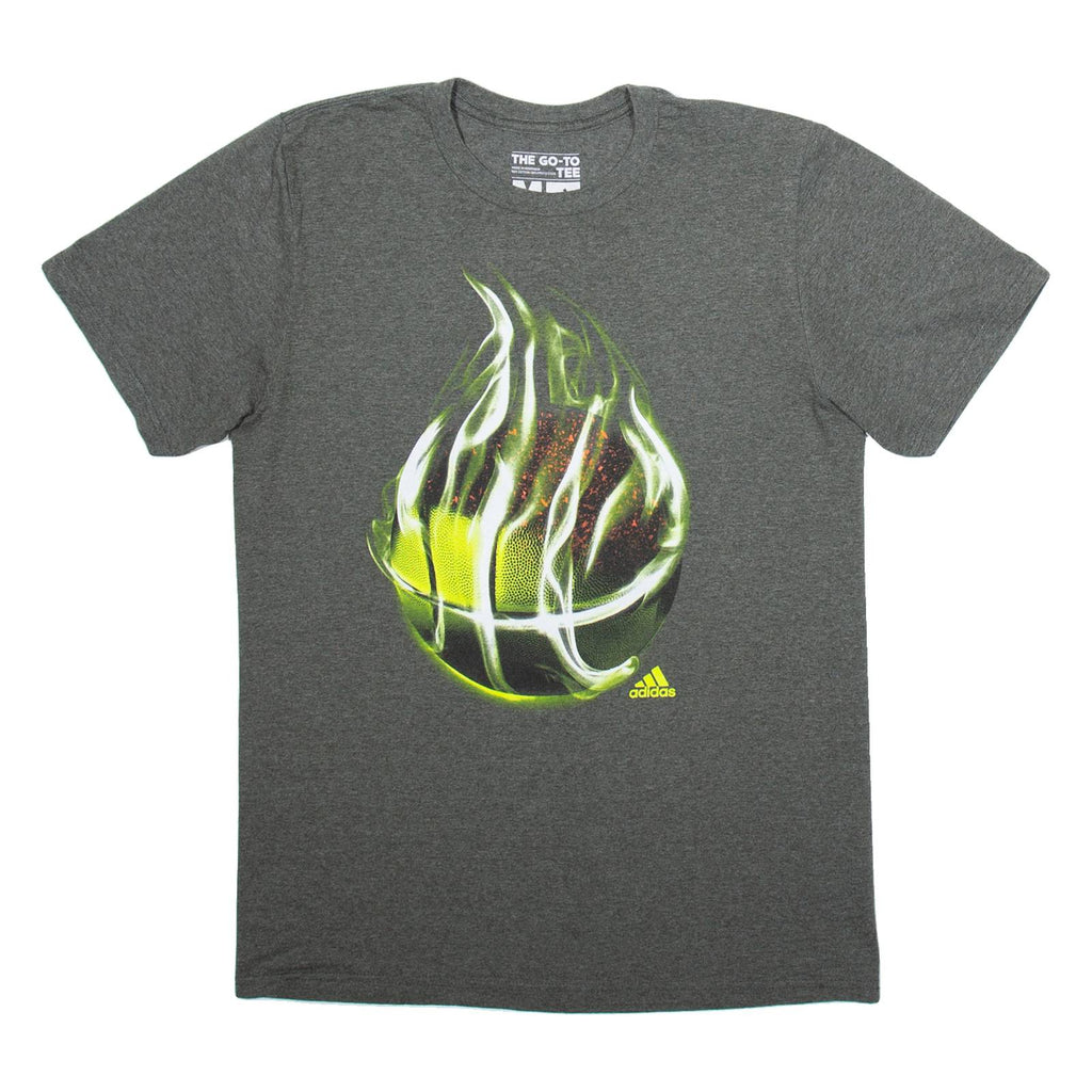 ADIDAS Mens T-Shirt Grey M