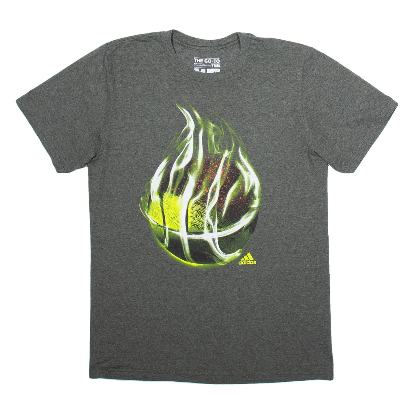ADIDAS Mens T-Shirt Grey M