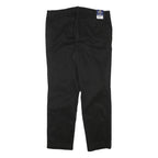 NAUTICA Womens Cotton Blend Black Slim Trousers W33 L27 Zip Fastening Classic