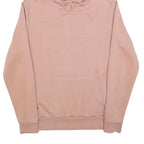 PUMA Mens Pink Pullover Hoodie M Embossed Logo Cotton Blend Casual Jumper