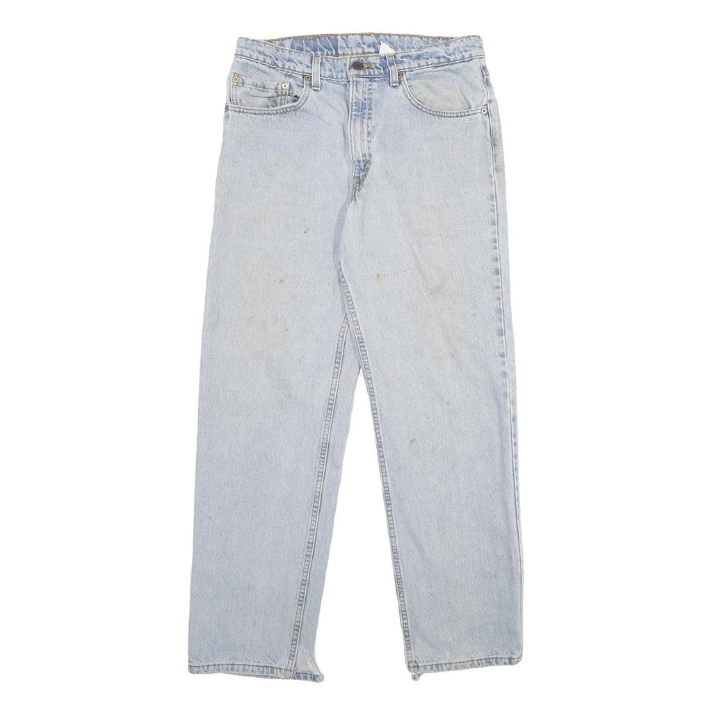 LEVI'S 550 Mens Relaxed Light Blue Denim Jeans W33 L30 Classic Cotton Zip