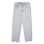 LEVI'S 550 Mens Relaxed Light Blue Denim Jeans W33 L30 Classic Cotton Zip