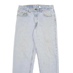 LEVI'S 550 Mens Relaxed Light Blue Denim Jeans W33 L30 Classic Cotton Zip