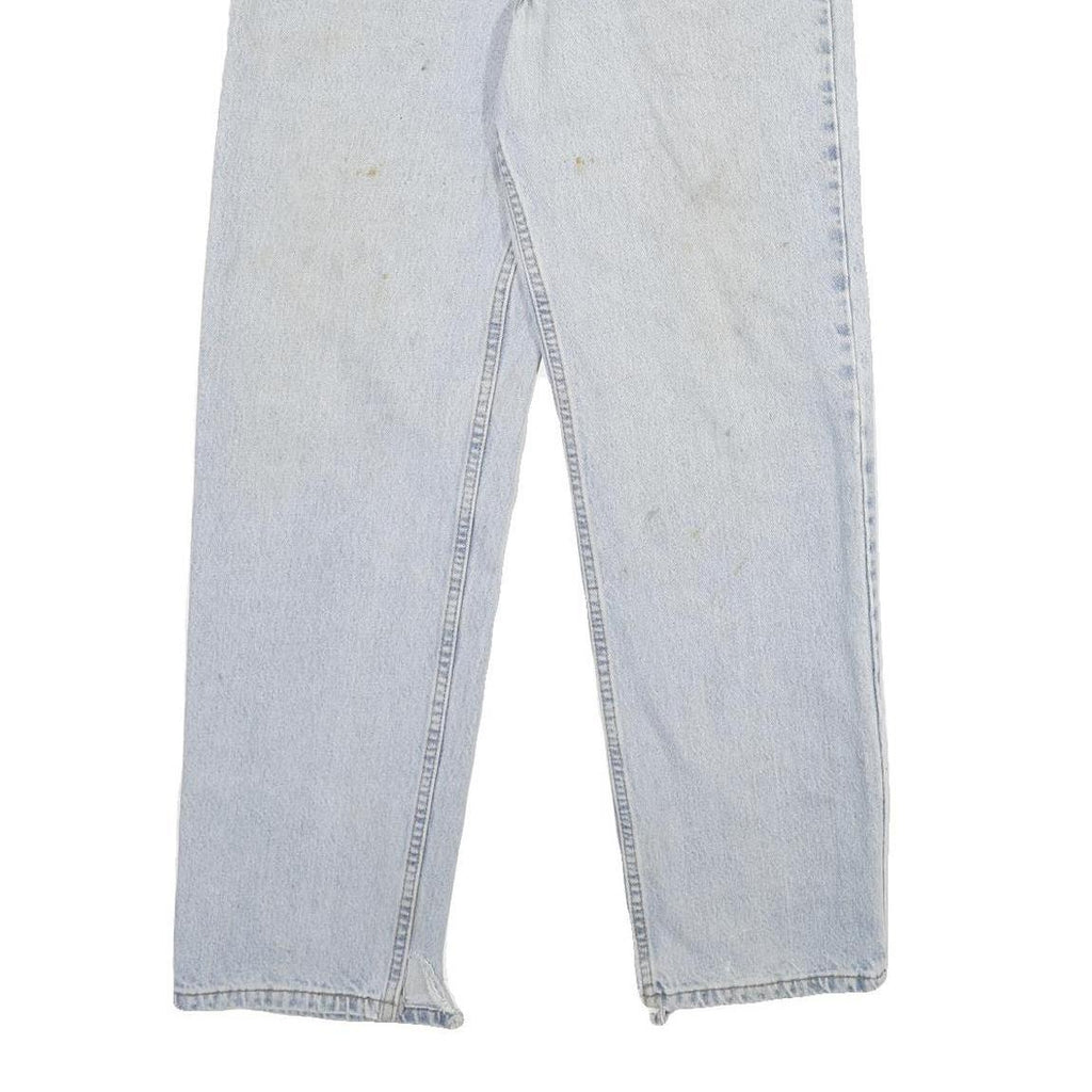 LEVI'S 550 Mens Relaxed Light Blue Denim Jeans W33 L30 Classic Cotton Zip