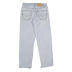 LEVI'S 550 Mens Relaxed Light Blue Denim Jeans W33 L30 Classic Cotton Zip