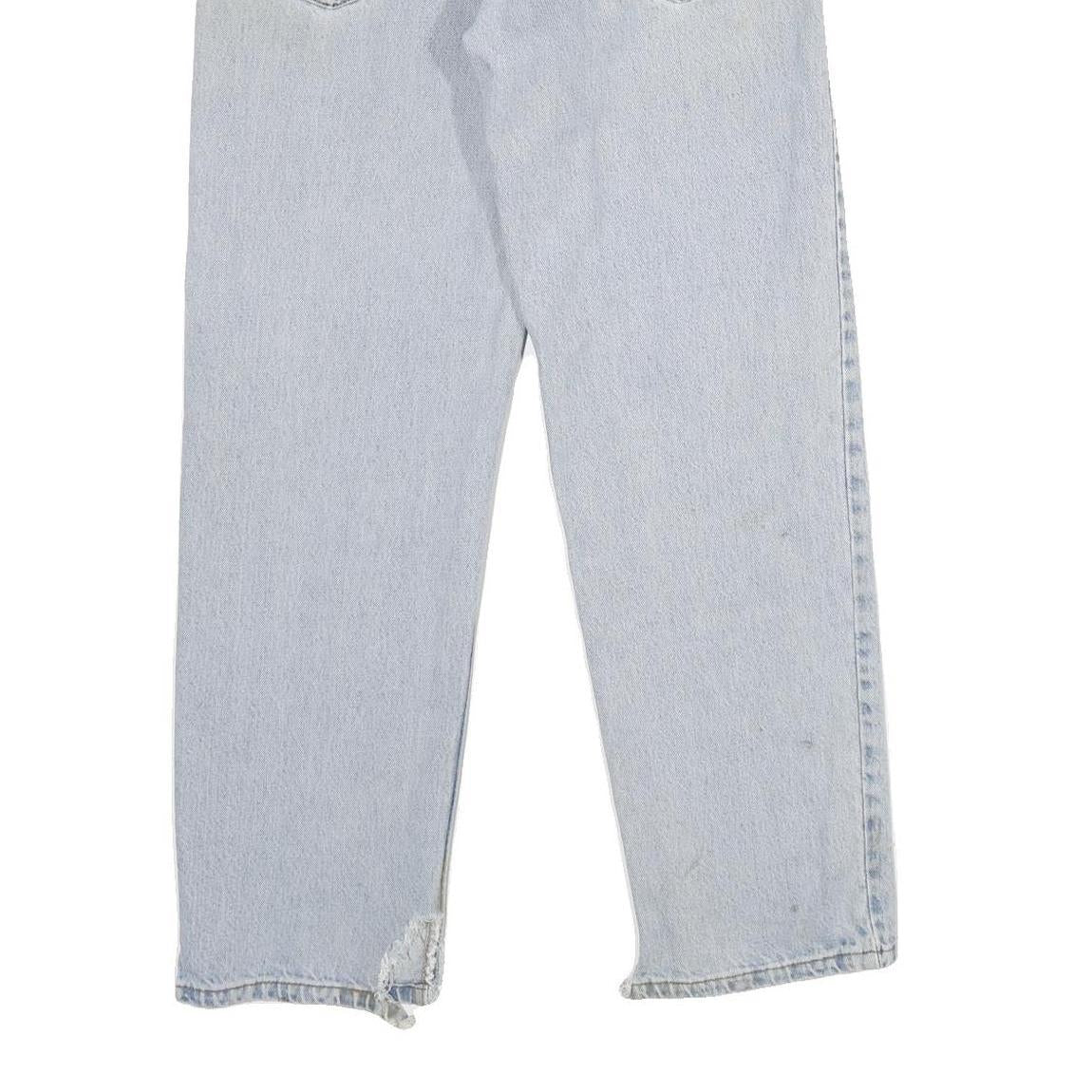 LEVI'S 550 Mens Relaxed Light Blue Denim Jeans W33 L30 Classic Cotton Zip