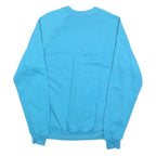 JERZEES Womens Blue Pushing 60 Exercise Enough Crew Neck L Sweatshirt Casual