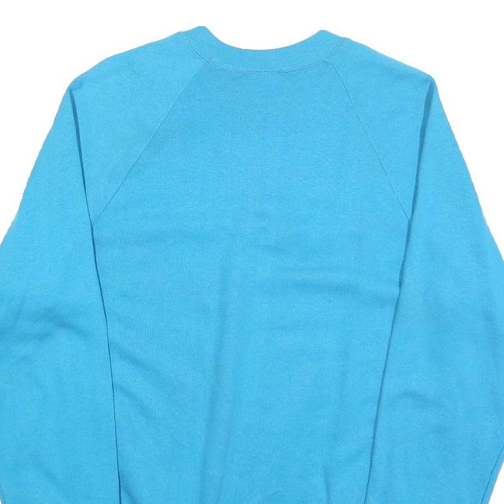 JERZEES Womens Blue Pushing 60 Exercise Enough Crew Neck L Sweatshirt Casual