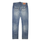 DICKIES Mens Regular Denim Blue Jeans W32 L32 Classic Zip Casual Wear