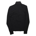 LAUREN RALPH LAUREN Womens Blouse Black High Neck Long Sleeve Viscose XS