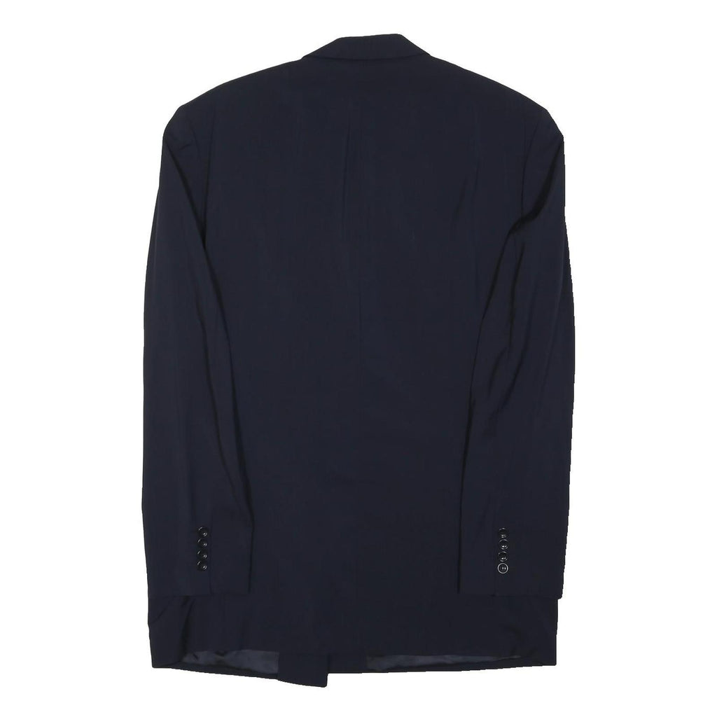 BOSS HUGO BOSS Womens Navy Blue Double Breasted Wool Blazer Jacket XL Tailored