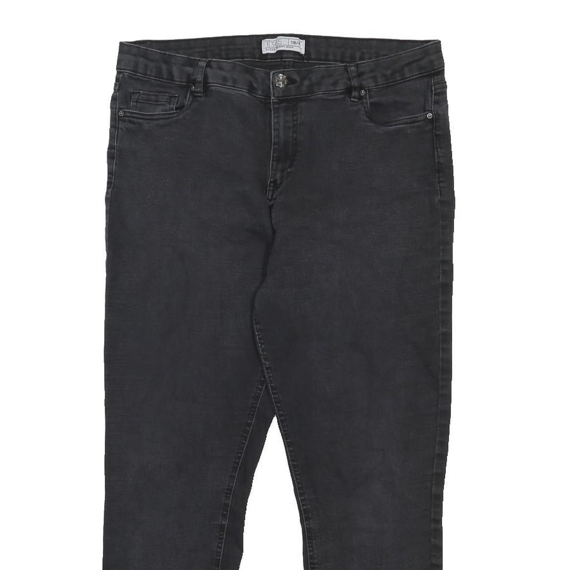 DENIM 365 Womens Black Slim Skinny Denim Jeans Cotton Blend W34 L26 Stylish