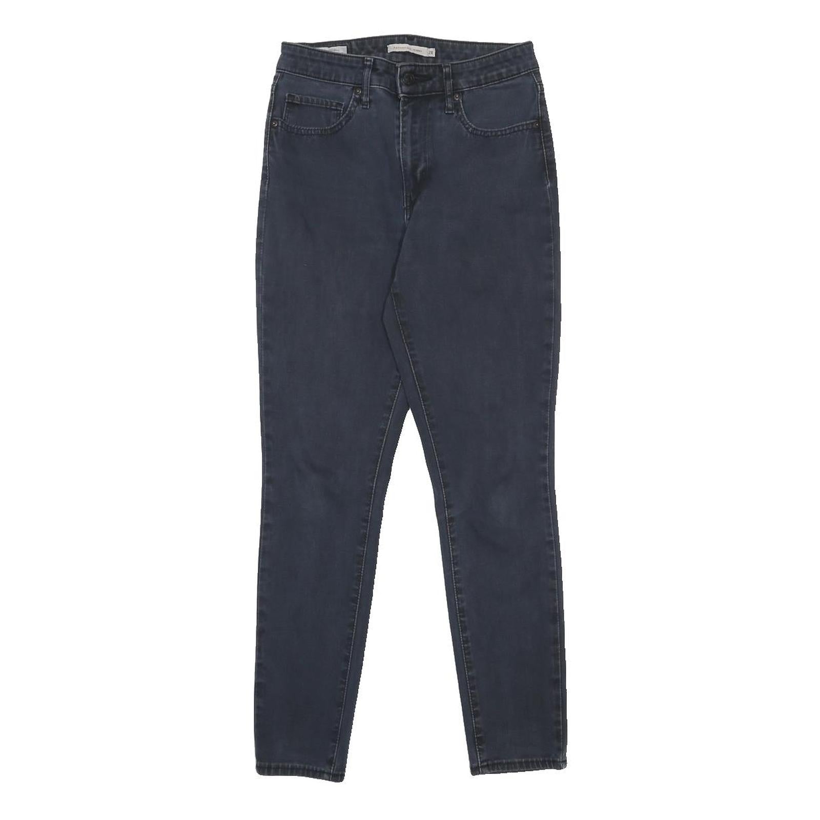 LEVI'S 721 Womens Blue Slim Skinny Denim Cotton Blend Medium Wash W28 L26