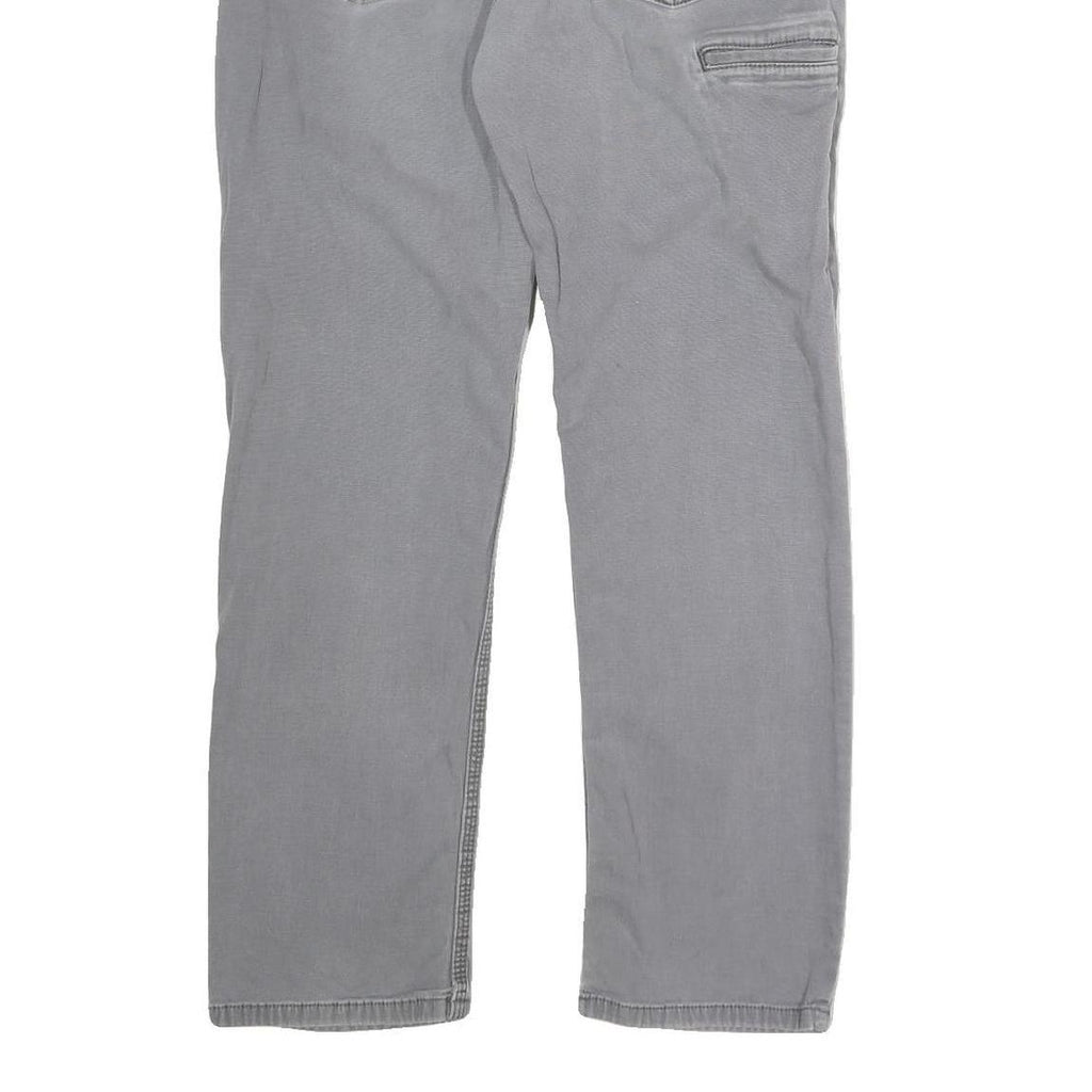 CARHARTT Mens Cotton Grey Regular Fit Straight Leg Trousers W32 L29 Casual