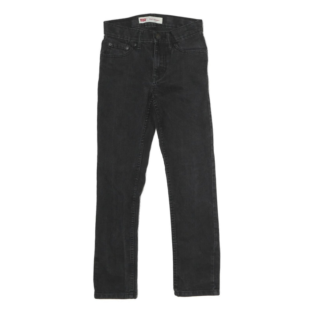 LEVI'S Mens Jeans Black Slim Skinny Denim Medium W25 L27 Stylish Zip Closure