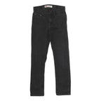 LEVI'S Mens Jeans Black Slim Skinny Denim Medium W25 L27 Stylish Zip Closure