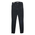 LEVI'S 711 Skinny Womens Jeans Black Slim Skinny Denim Raw W24 L28 Authentic