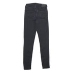 LEVI'S 711 Skinny Womens Jeans Black Slim Skinny Denim Raw W24 L28 Authentic