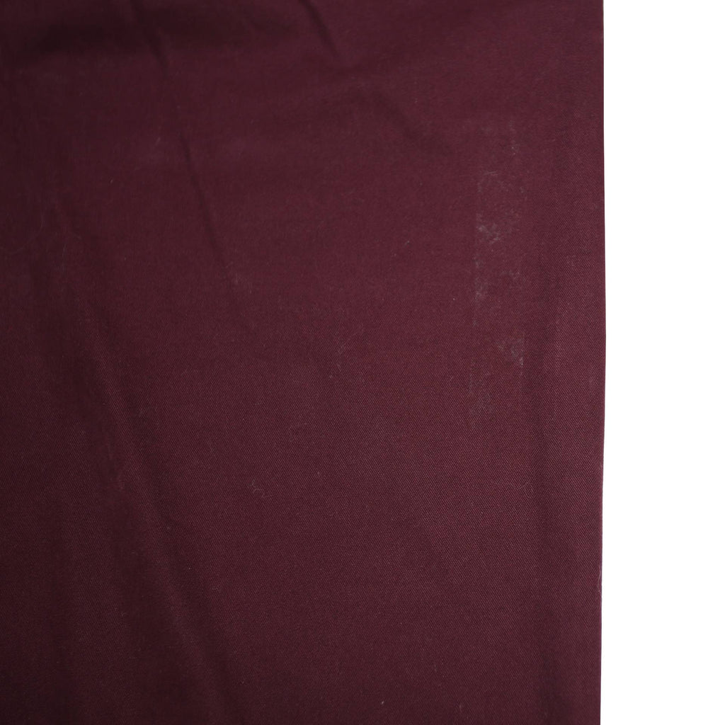 TOMMY HILFIGER Mens Cotton Burgundy Regular Fit Straight Trousers W34 L32