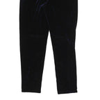 KATHIE LEE Womens Polyester Blend Black Slim Trousers W28 L28 Velvet Soft
