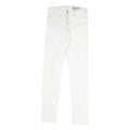 ALL SAINTS Mens Slim White Cotton Denim Slim Jeans W27 L26 Clean Casual Style