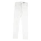 ALL SAINTS Mens Slim White Cotton Denim Slim Jeans W27 L26 Clean Casual Style