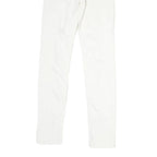 ALL SAINTS Mens Slim White Cotton Denim Slim Jeans W27 L26 Clean Casual Style
