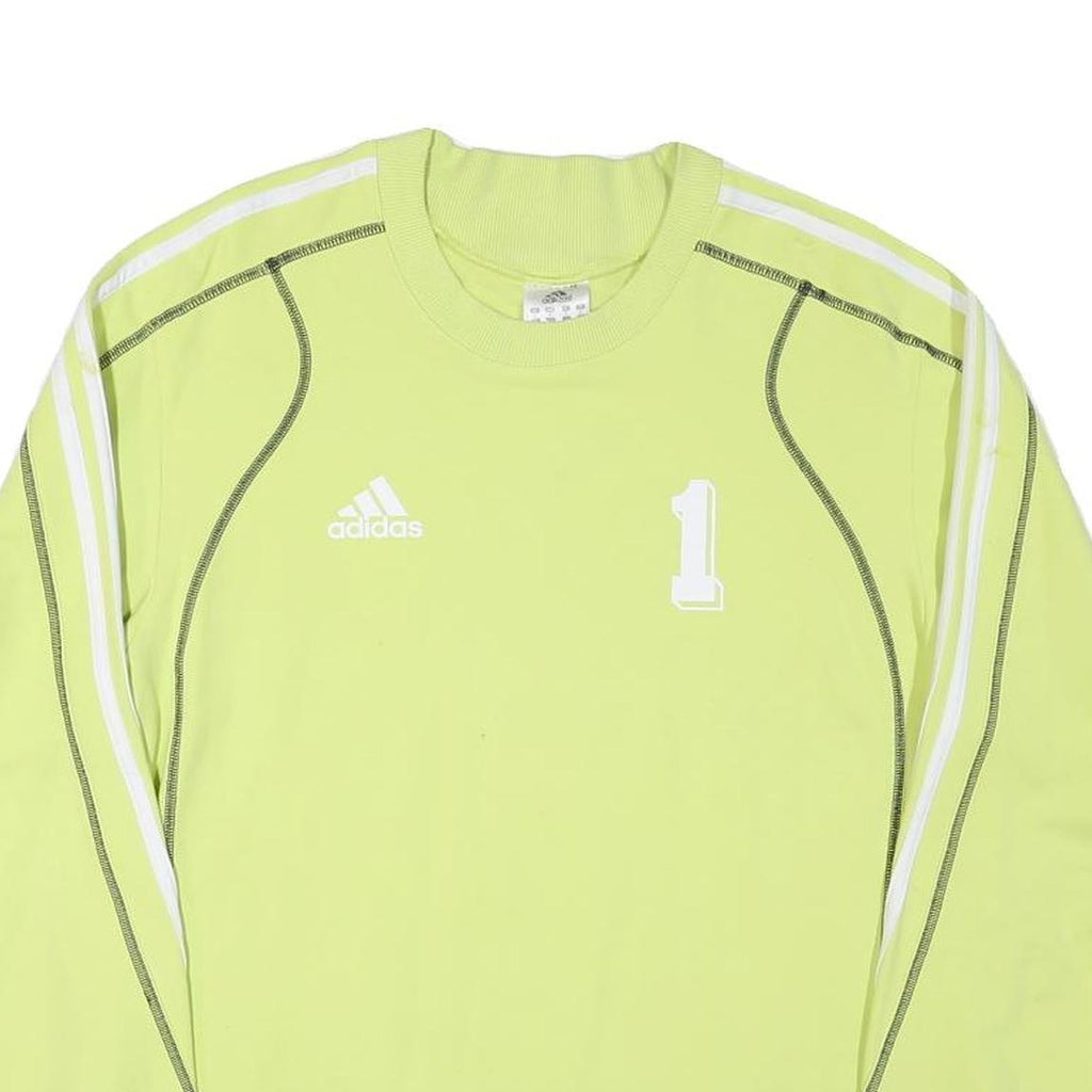 ADIDAS Mens Green Crew Neck M Cotton Blend Sweatshirt Sports Casual