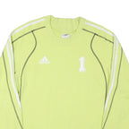 ADIDAS Mens Green Crew Neck M Cotton Blend Sweatshirt Sports Casual