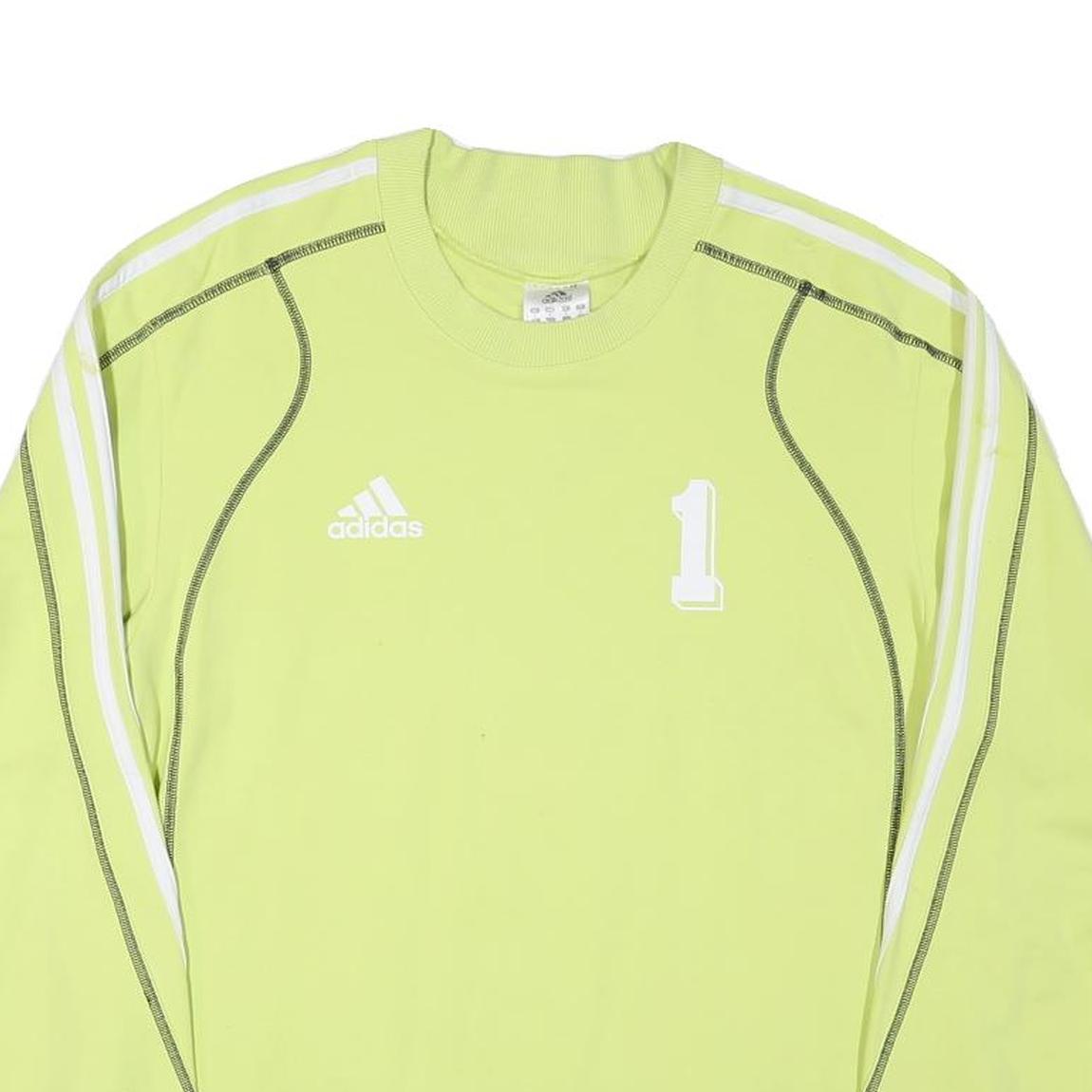 ADIDAS Mens Green Crew Neck M Cotton Blend Sweatshirt Sports Casual