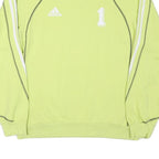 ADIDAS Mens Green Crew Neck M Cotton Blend Sweatshirt Sports Casual