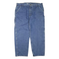 CARHARTT Mens Blue Regular Fit Straight Leg Denim Jeans W42 L30 Workwear