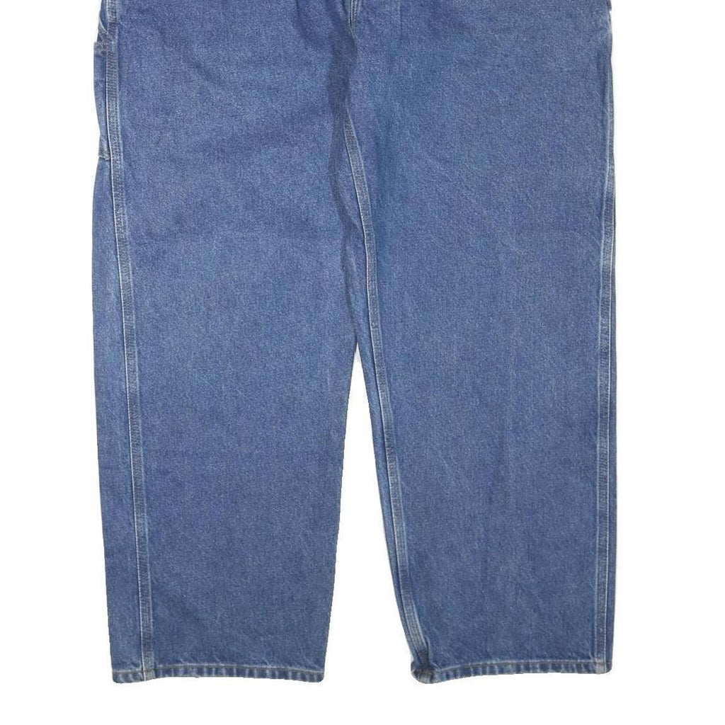 CARHARTT Mens Blue Regular Fit Straight Leg Denim Jeans W42 L30 Workwear