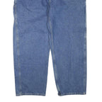 CARHARTT Mens Blue Regular Fit Straight Leg Denim Jeans W42 L30 Workwear