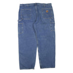 CARHARTT Mens Blue Regular Fit Straight Leg Denim Jeans W42 L30 Workwear