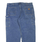CARHARTT Mens Blue Regular Fit Straight Leg Denim Jeans W42 L30 Workwear