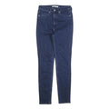 CALVIN KLEIN JEANS Womens Slim Blue Denim Skinny Cotton W28 L32 Zip Pockets