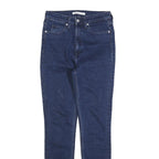 CALVIN KLEIN JEANS Womens Slim Blue Denim Skinny Cotton W28 L32 Zip Pockets