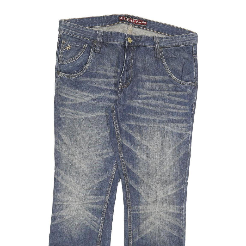LOIS Womens Jeans Blue Relaxed Straight Denim Medium W36 L30 Stylish Casual