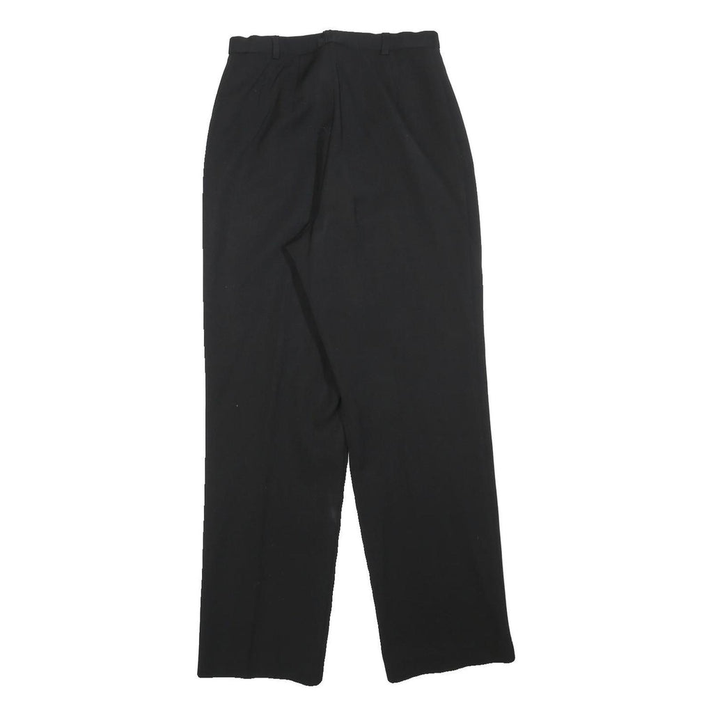 SAINT HILAIRE Womens Black Regular Fit Straight Leg Trousers W26 L28 Elegant