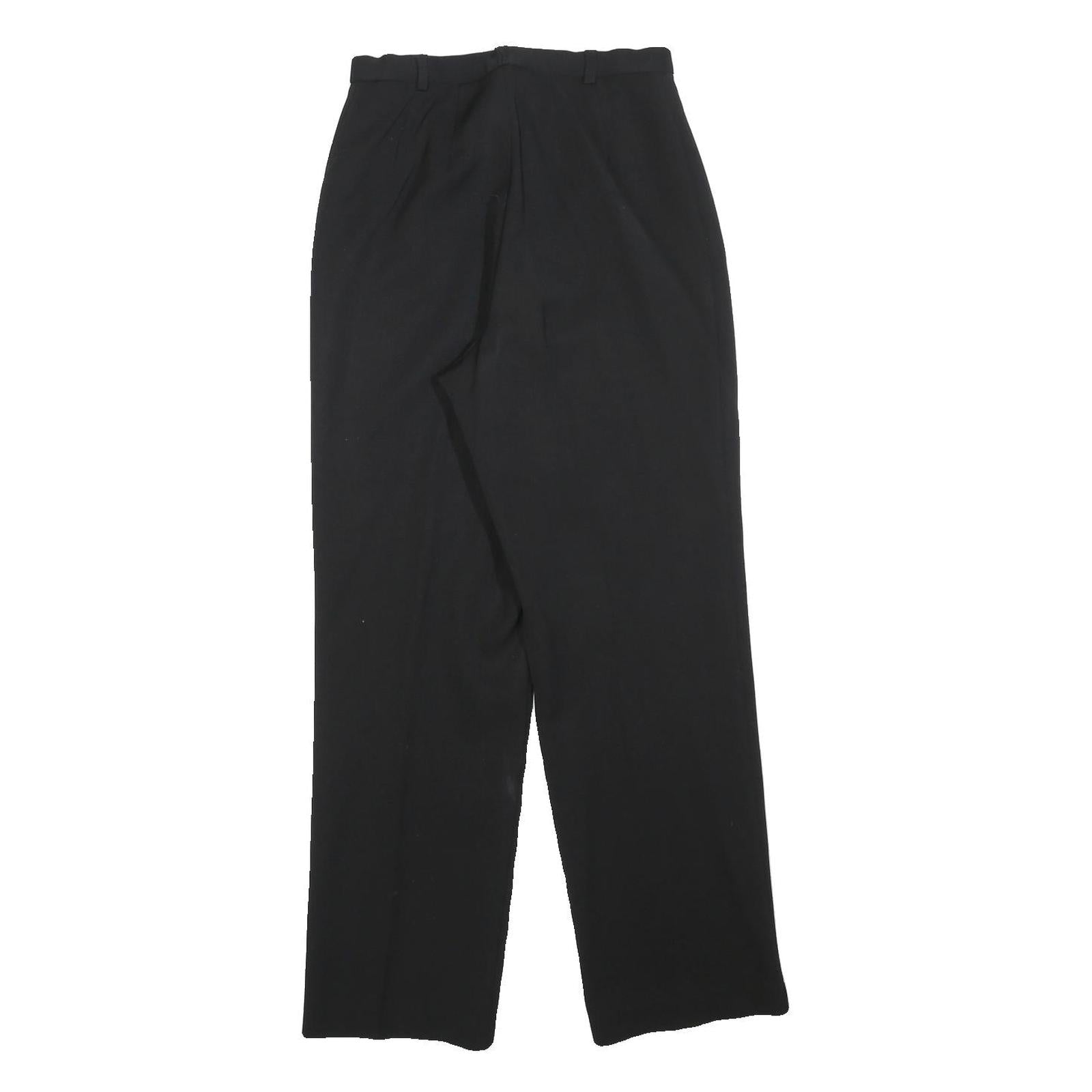 SAINT HILAIRE Womens Black Regular Fit Straight Leg Trousers W26 L28 Elegant