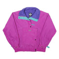 COLUMBIA Womens Purple & Turquoise Windbreaker Jacket M Nylon Plain Lightweight