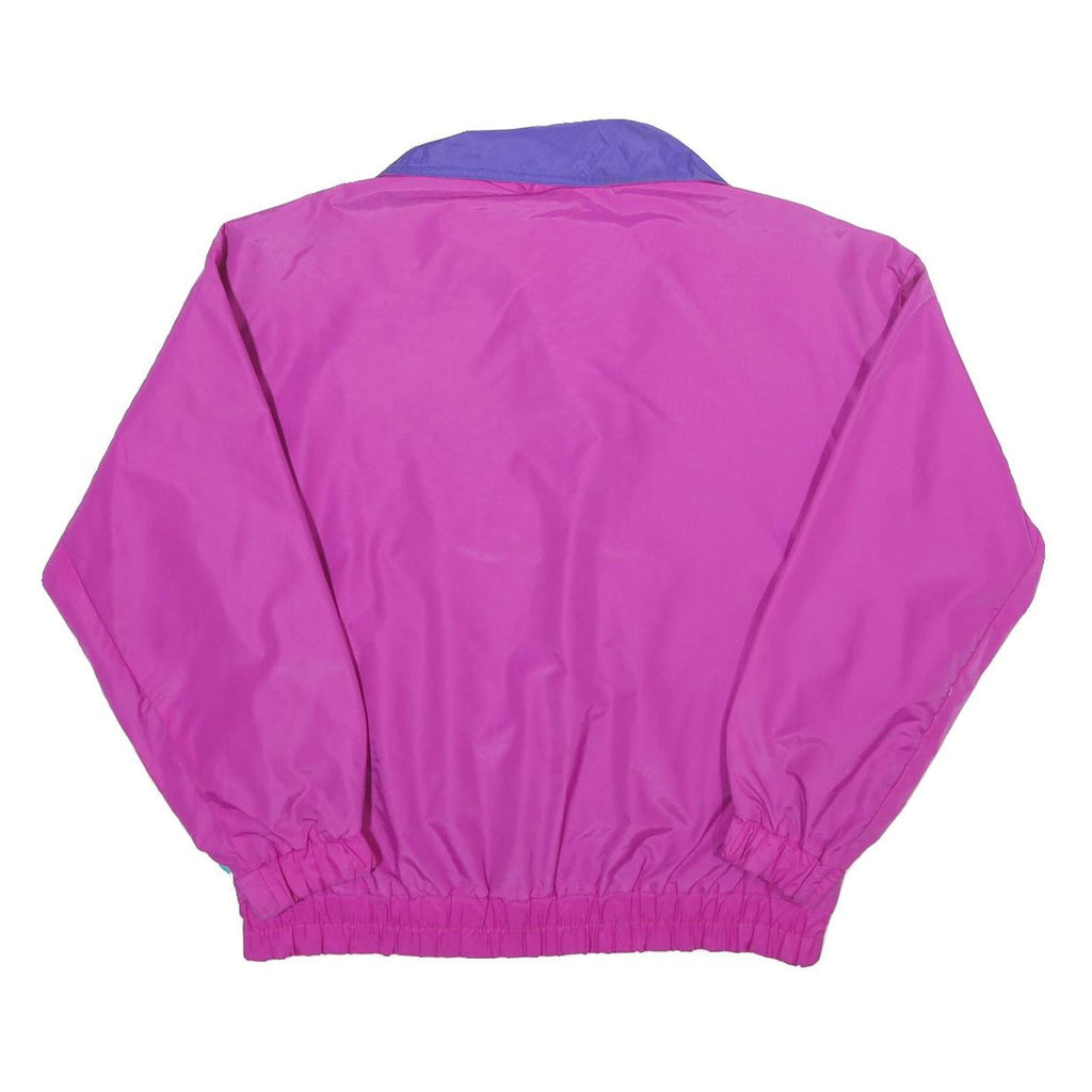 COLUMBIA Womens Purple & Turquoise Windbreaker Jacket M Nylon Plain Lightweight