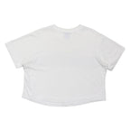 CHAMPION Womens White & Navy Graphic Crew Neck L Cotton Blend Casual Sweatshirt