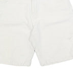 SIGNUM Mens Shorts White Casual Cotton Blend M W30 Comfortable Fit