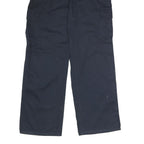 DICKIES Mens Cotton Black Relaxed Straight Trousers W34 L32 Workwear Cargo